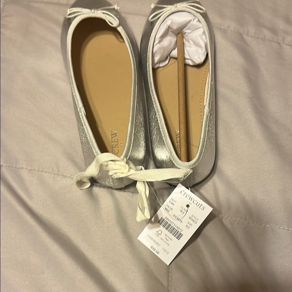 Crewcuts Silver Kids Dress Shoes